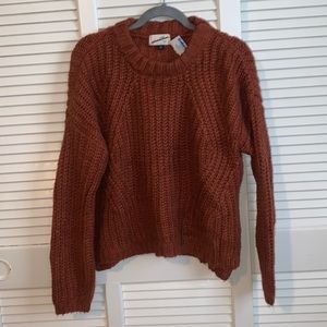 🍄3 FOR $18🍄 Dark Orange/Red Knit Sweater